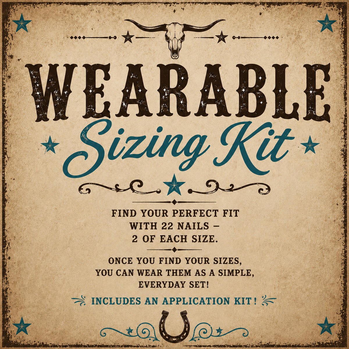 Lucky Spur Nails Wearable Sizing Kit